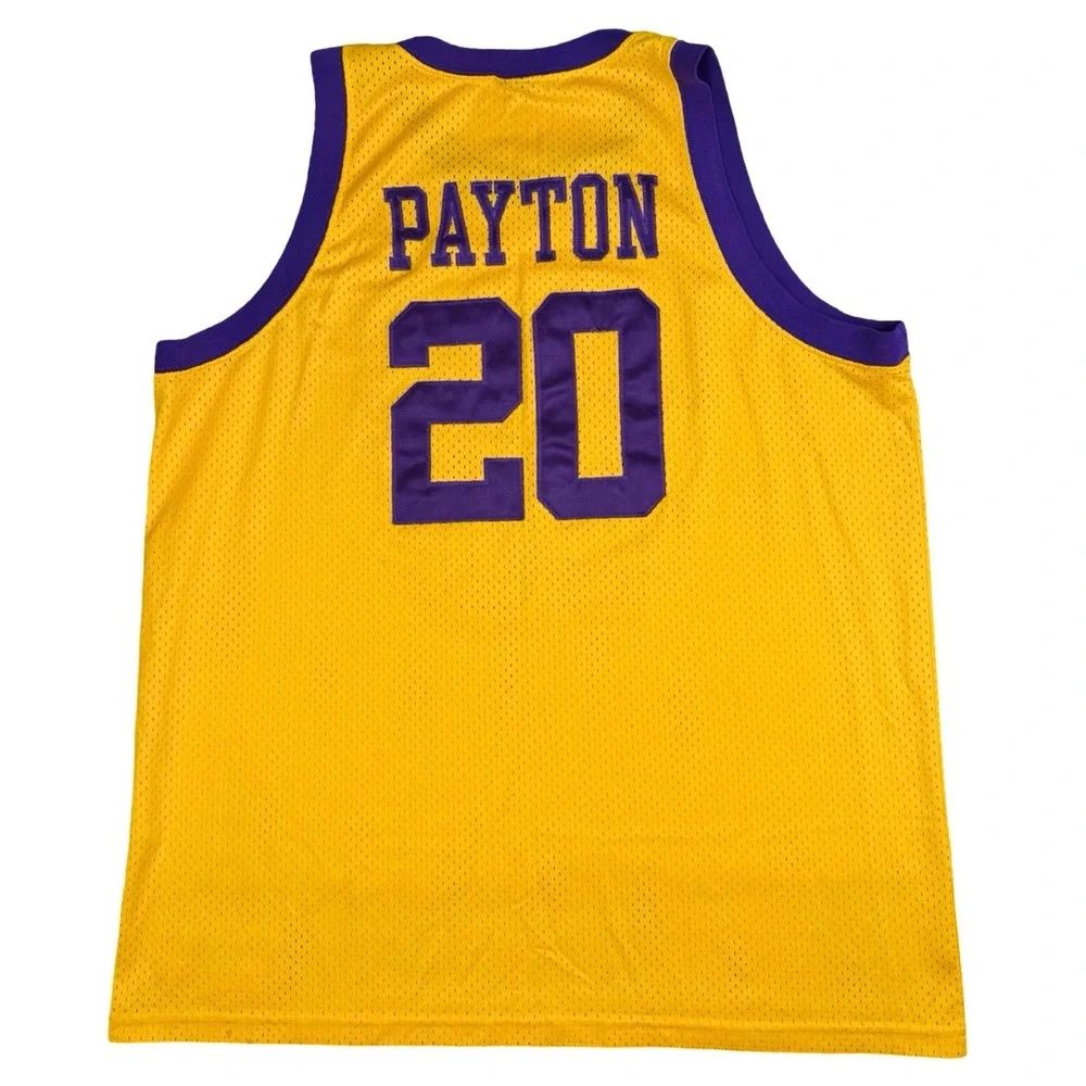 Nike Team Los Angeles Lakers Gary Payton‎ 20 Jersey XXL Yellow NBA Sewn